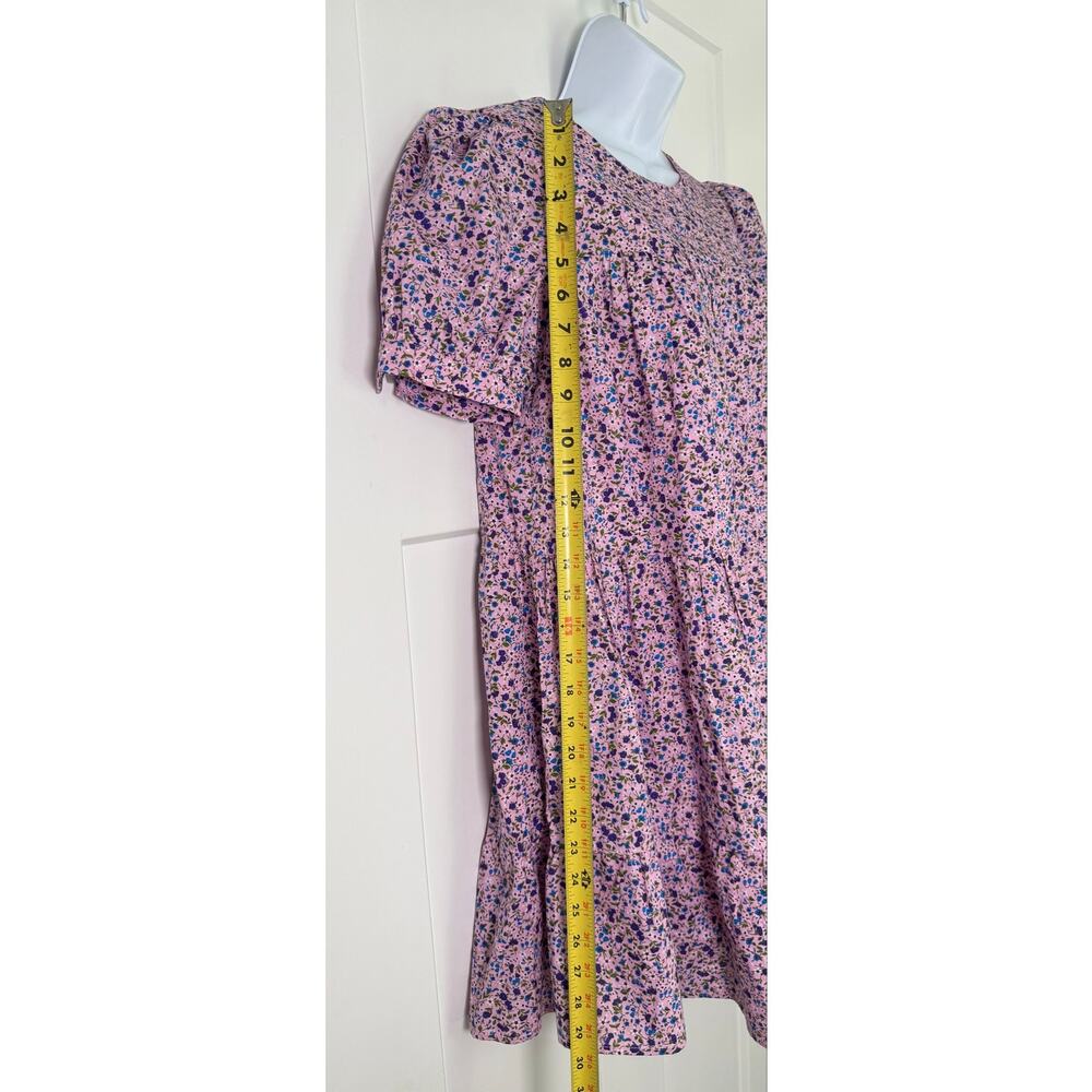 Pomander Place Quinn Dress Lilac Floral Puff Sleeve Lined XSMALL - Picture 11 of 14